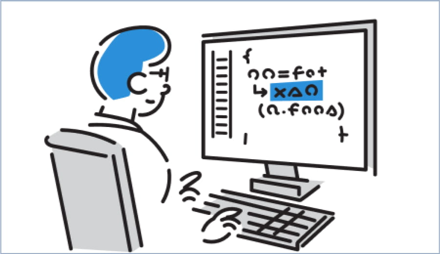 コーディング代行のイラスト